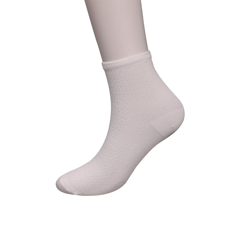 柔らかい竹繊維ナイロンバッグ、薄い小さなダイヤモンドカジュアルな女性の靴下、手縫いの女性の靴下 WSD1689