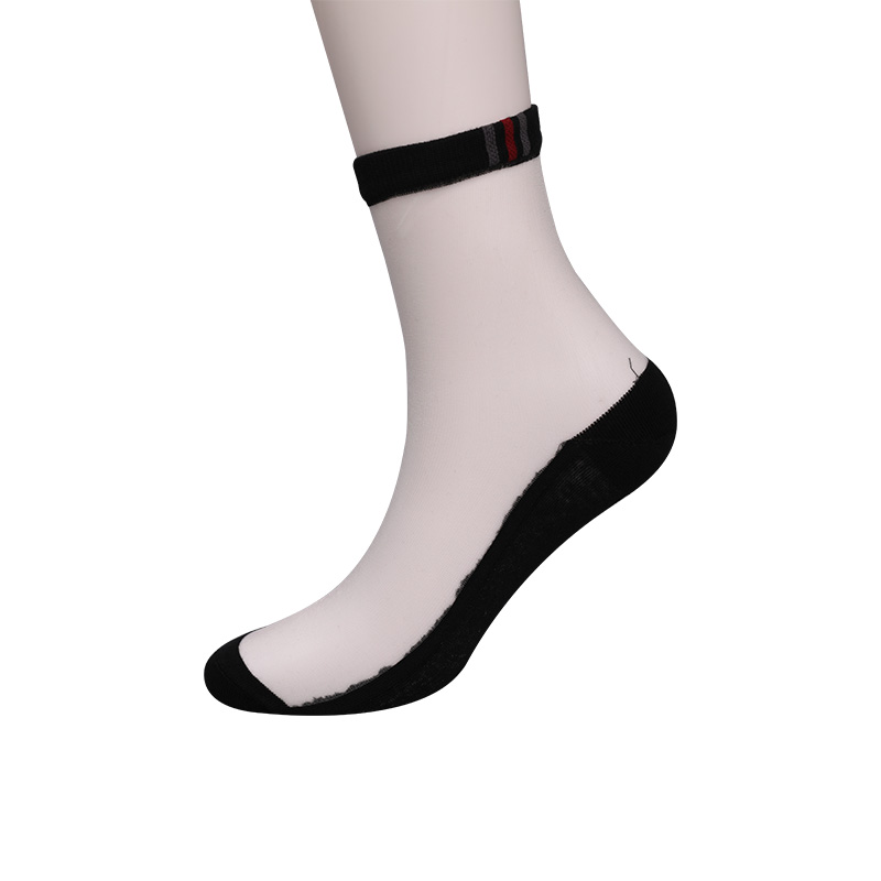 ファッションカジュアル春と夏の綿底メンズストッキング Luokou 縦縞花クールな滑り止めソールメンズストッキング WSD2711