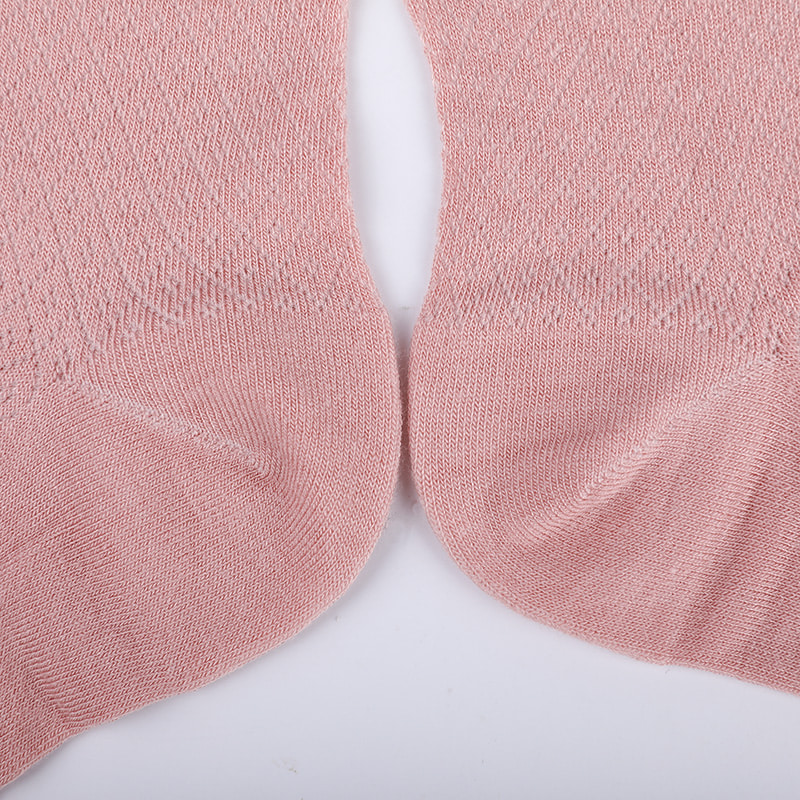 柔らかい竹繊維ナイロンバッグ、薄い小さなダイヤモンドカジュアルな女性の靴下、手縫いの女性の靴下 WSD1689