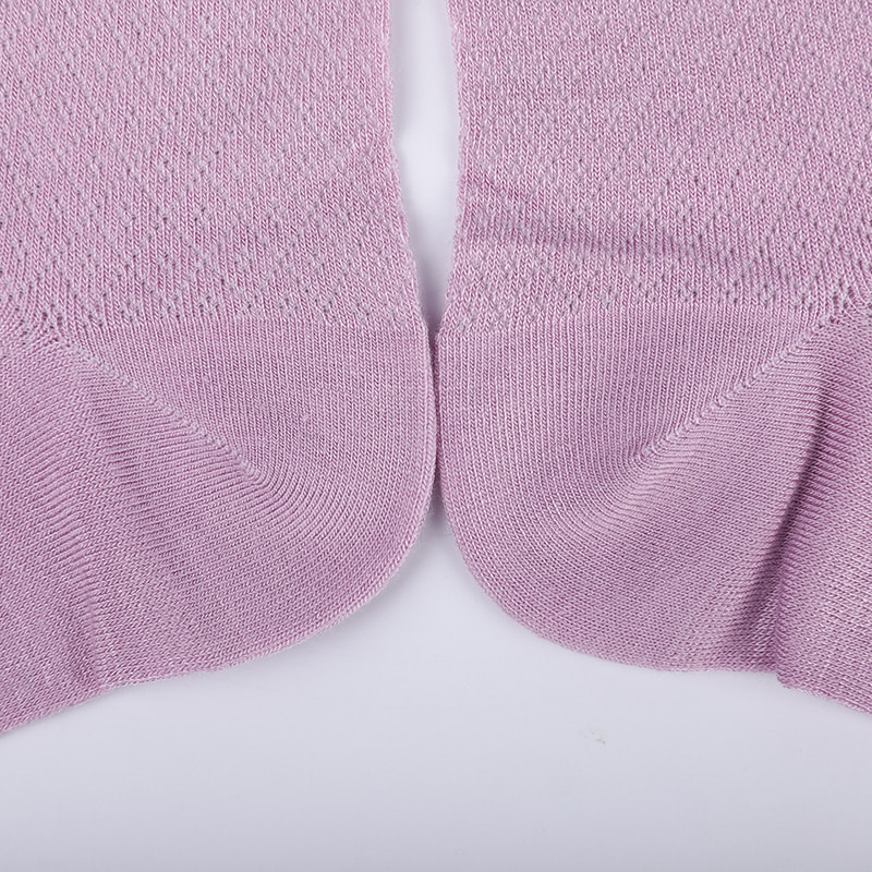 柔らかい竹繊維ナイロンバッグ、薄い小さなダイヤモンドカジュアルな女性の靴下、手縫いの女性の靴下 WSD1689