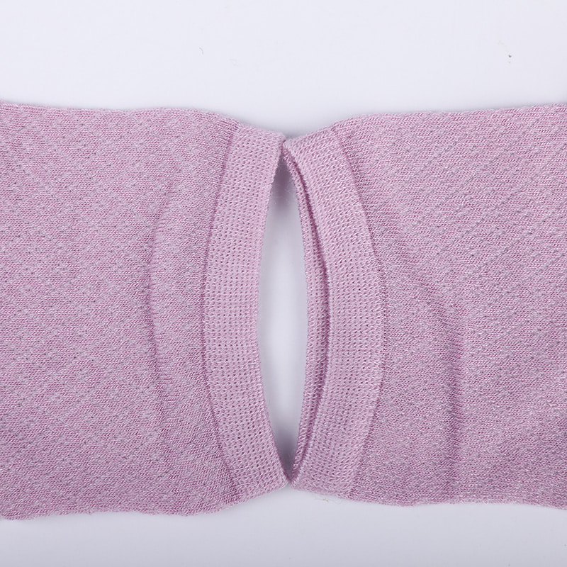 柔らかい竹繊維ナイロンバッグ、薄い小さなダイヤモンドカジュアルな女性の靴下、手縫いの女性の靴下 WSD1689